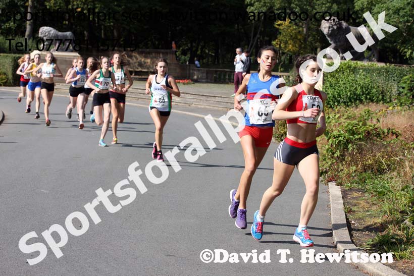 Womens under-17s, Northern Road Relays, Blackpool. Photo: David T. Hewitson/Sports for All Pics